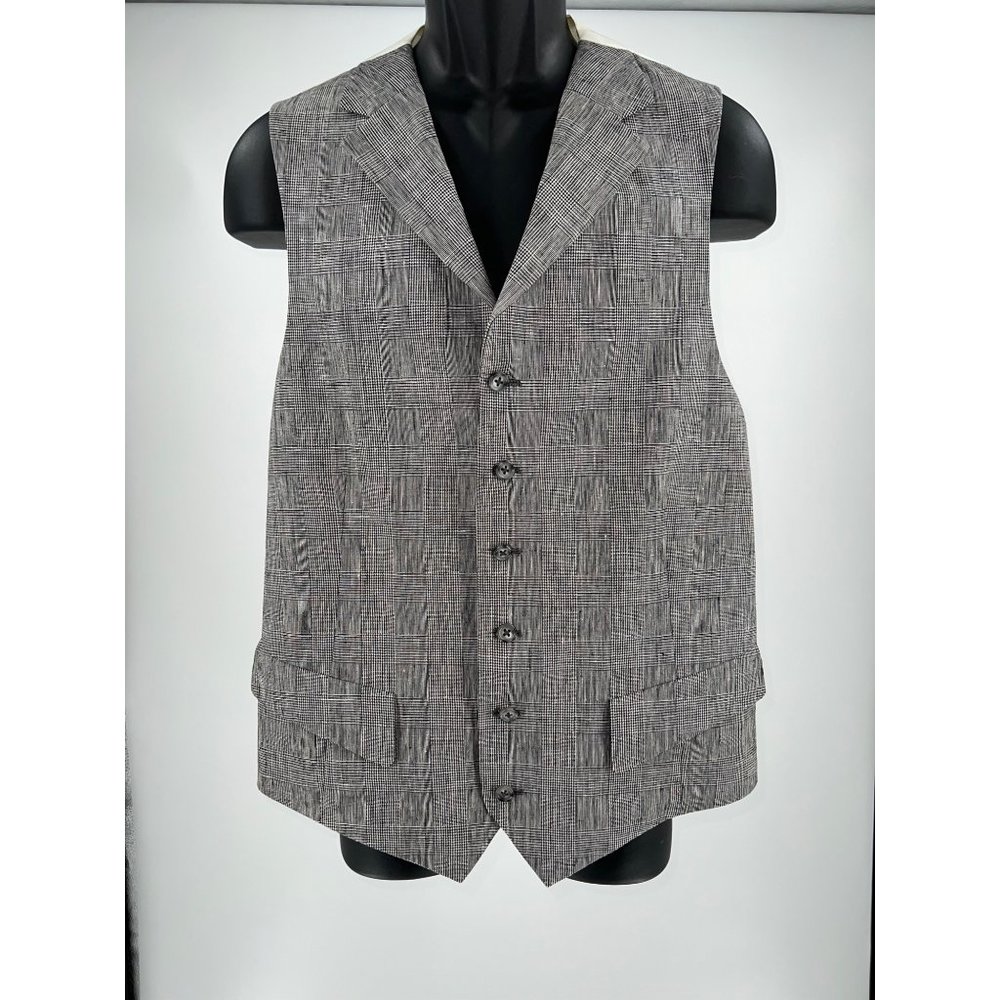 New Paul Fredrick Men’s Linen Vest Size Medium